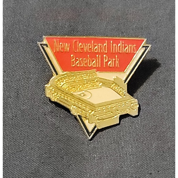 MLB Other - Vtg MLB New Cleveland Indians Baseball Park Lapel Pin